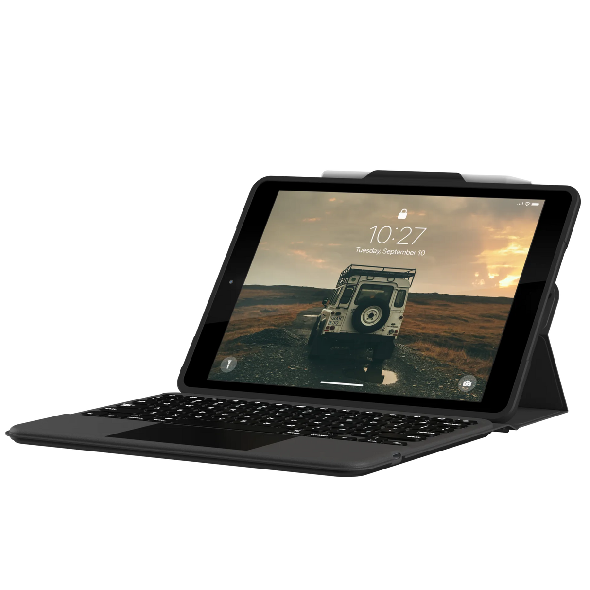 UAG Rugged Bluetooth Keyboard with Trackpad for iPad - Black