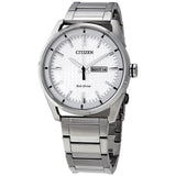 Citizen J800-S119235 Day Date Eco Drive Stainless Steel Solar Men's Watch - Good