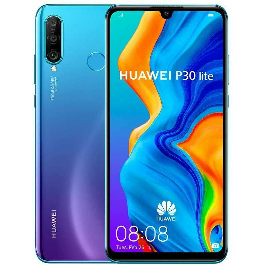 Huawei P30 Lite 6.15" Unlocked Smartphone 4GB RAM, 256GB, Peacock Blue - Fair