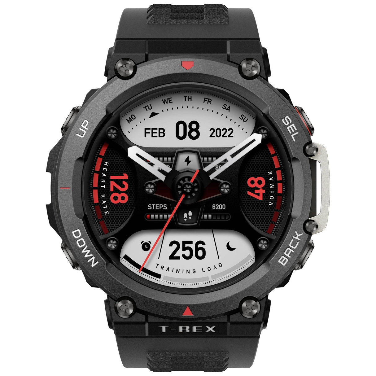 Amazfit T-Rex 2 Rugged Outdoor Fitness Smartwatch - Ember Black