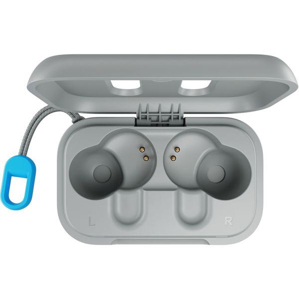 Skullcandy Dime In-Ear Wireless Earbuds - Light Grey & Blue - Refurbished Good