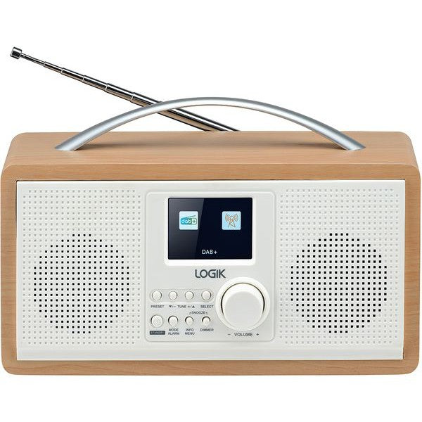 Logik L45DABW23 Portable DAB+/FM Radio - Brown / White - Pristine