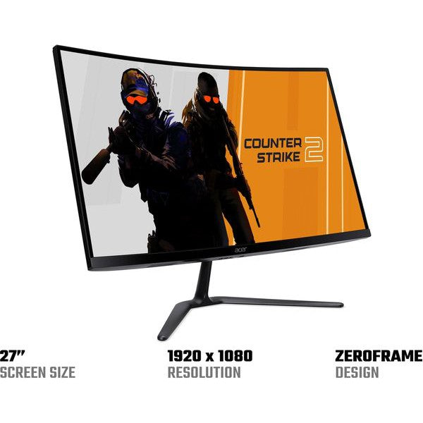 Refurbished Acer Nitro ED270RS3bmiipx Full HD 27" Curved Gaming Monitor - Black - Pristine