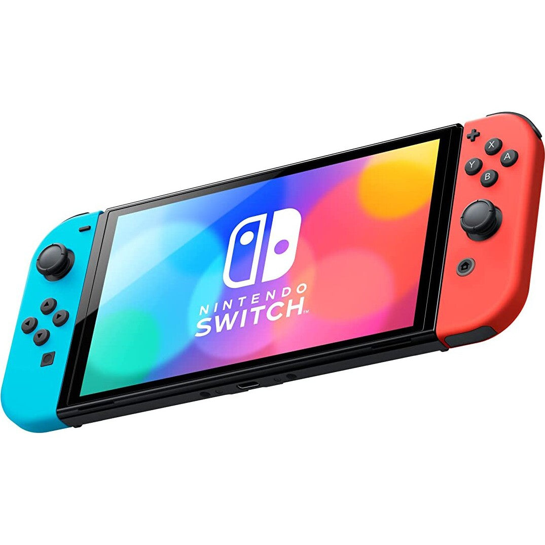 Nintendo Switch OLED 32GB - Neon Red / Blue - Refurbished Good