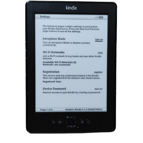 Amazon Kindle 4th Gen D01100 4GB - Black - Pristine