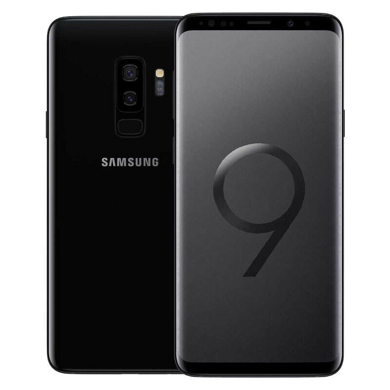 Samsung Galaxy S9 Plus, 128GB, Midnight Black, Unlocked - Good Condition