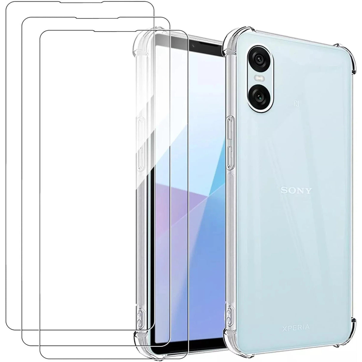 Minute One Premium Clear Case & Screen Protector For Sony Xperia 10 MKIV