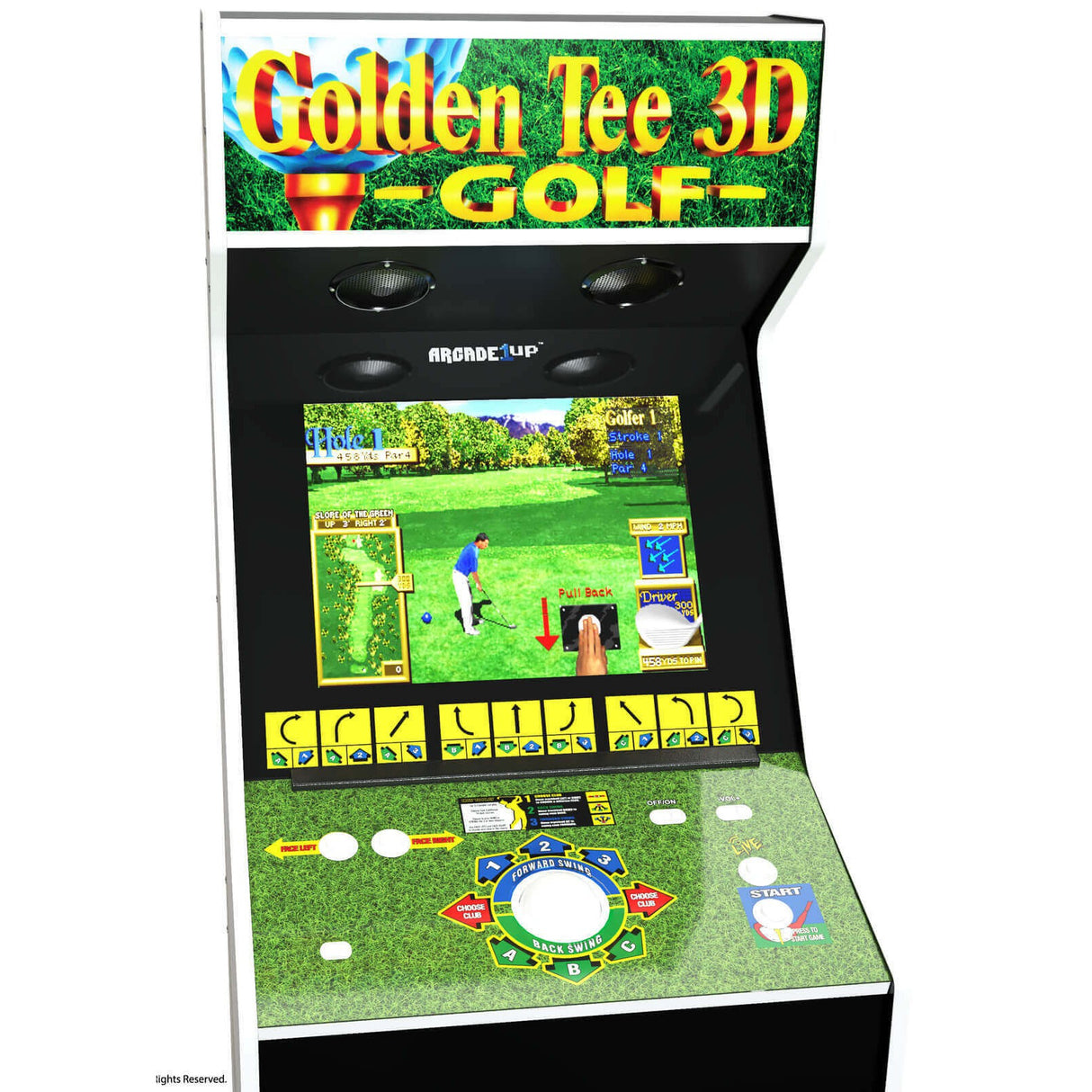 Arcade1Up Golden Tee 3D Golf Arcade Machine