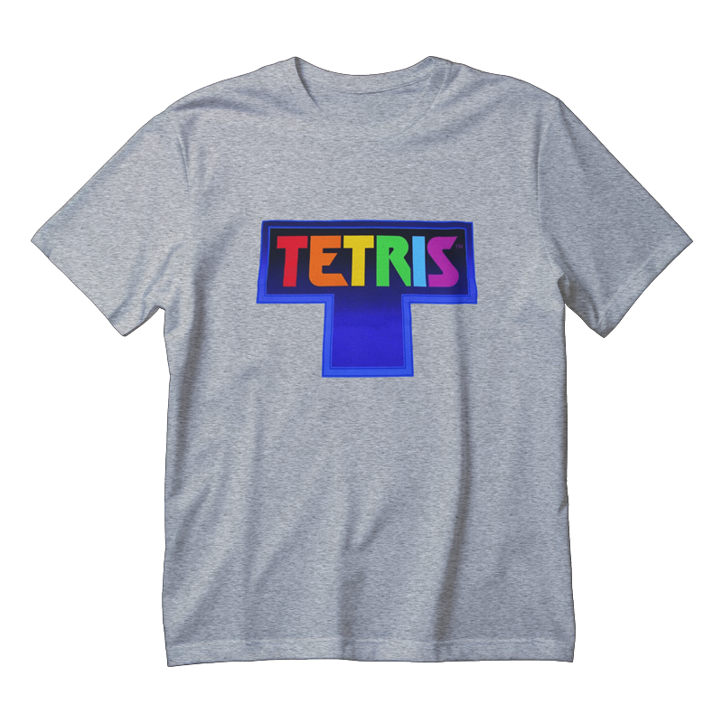 Tetris Logo Men's T-Shirt - Grey