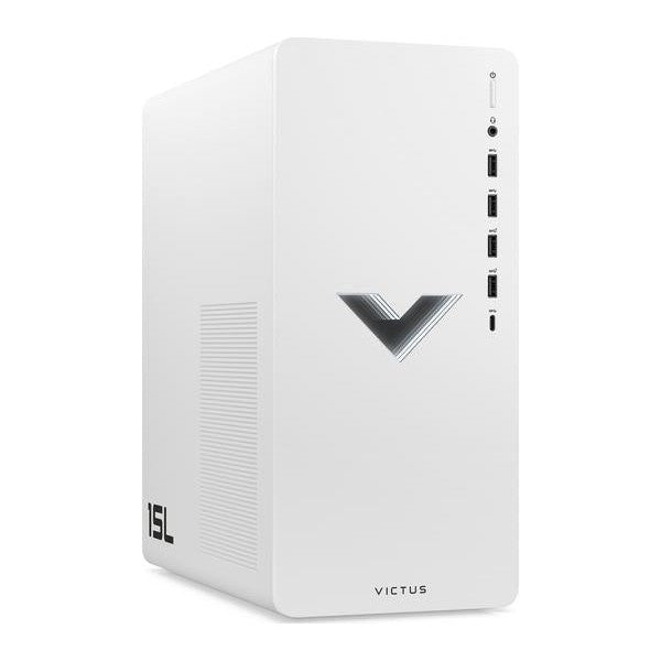 HP Victus 15L Gaming Desktop - AMD Ryzen 5-5600G, 8GB RAM, 512GB SSD, White