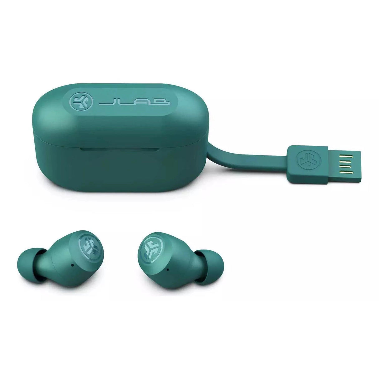 JLab GO Air Pop In-Ear True Wireless Earbuds - Teal - Refurbished Pristine