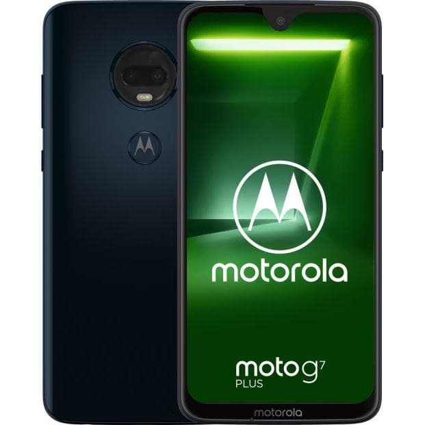 Motorola Moto G7 Plus Unlocked Smartphone, 64GB, Black - Refurbished Excellent