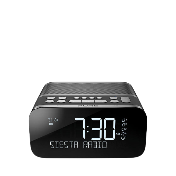 Pure Siesta S6 DAB/DAB+/FM Bluetooth Bedside Clock Radio - Refurbished Good