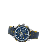 Citizen JY8078-01L Men's ProMaster Skyhawk AT Chronograph Eco-Drive Leather Strap Watch, Navy