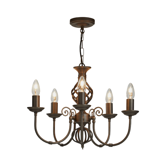 John Lewis Malik Chandelier Ceiling Light, Nickel