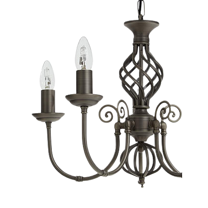 John Lewis Malik Chandelier Ceiling Light, Nickel