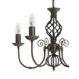 John Lewis Malik Chandelier Ceiling Light, Nickel