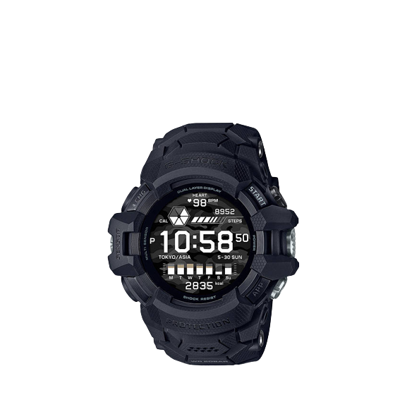 Casio GSW-H1000-1AER Men's G-Shock Sport Resin Strap Smartwatch