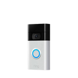 Ring Smart Video Doorbell with Built-in Wi-Fi & Camera - Satin Nickel - Excellent