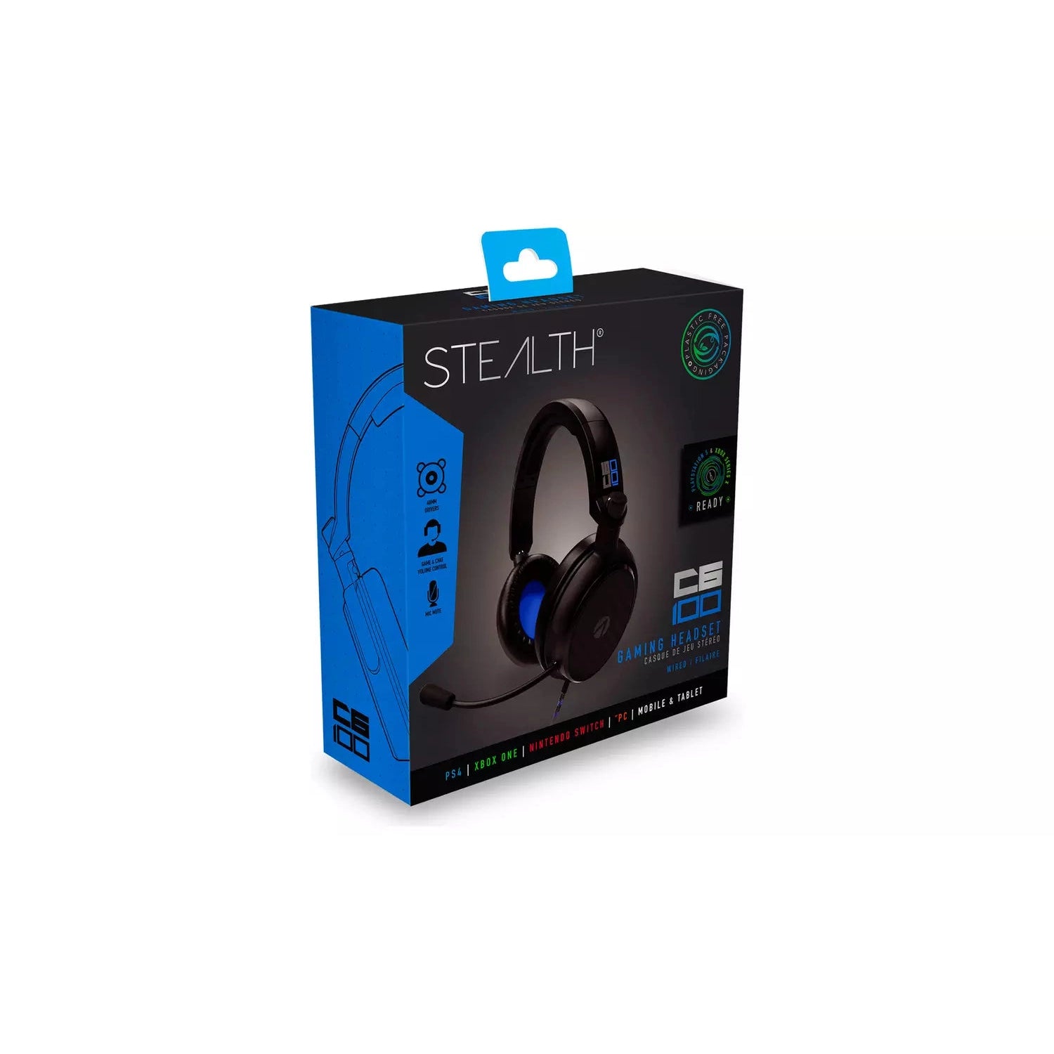 Stealth C6-100 Gaming Headset and Stock Must Stand | Go