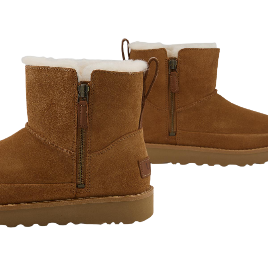 Ugg Classic Zip Mini Suede Boots