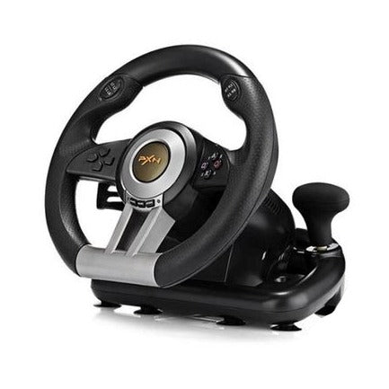 PXN-V3 Pro Universal USB Car Sim Race Steering Wheel *Missing Pedals*, Black