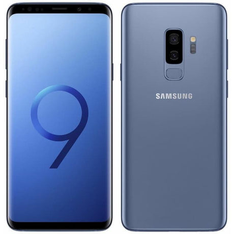 Samsung Galaxy S9 Plus, 128GB, Coral Blue, Unlocked - Good Condition