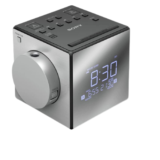 Sony ICF-C1PJ Clock Radio - Black / Silver