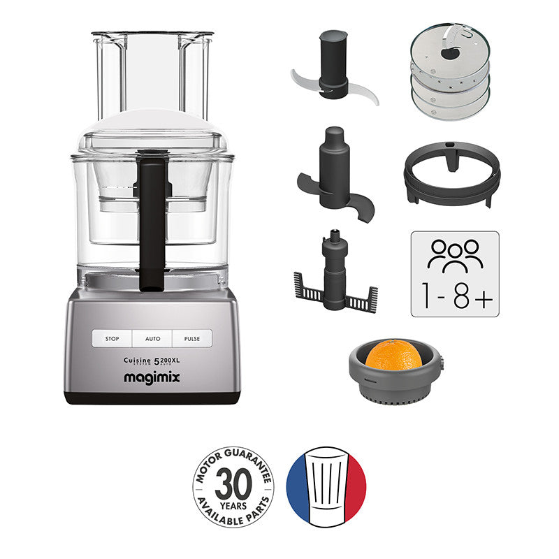 Magimix 5200 XL Premium Food Processor, Satin