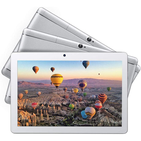 Dragon Touch k10 10 Inch Tablet, 2GB RAM 16GB ROM Storage, Quad-Core Processor, 10.1 IPS HD Display, Silver