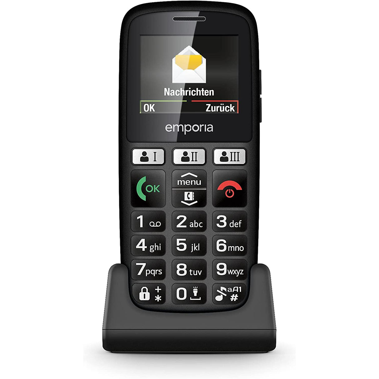 Emporia Happy E30 2G Mobile Phone - Black