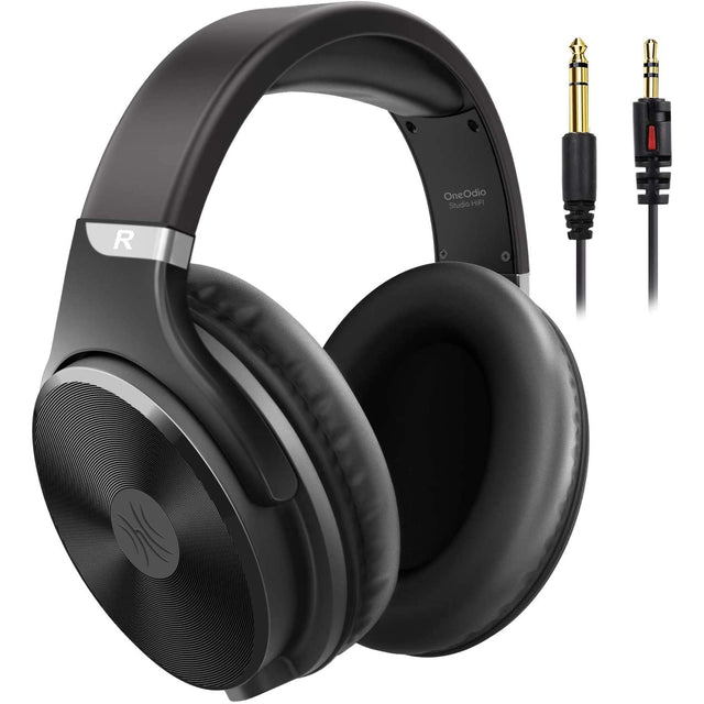 OneOdio Over Ear Headphone Wired Hi-Fi Studio Headphones 50mm Speaker 1/4 inch Jack Adapter Closed-Back Headphones