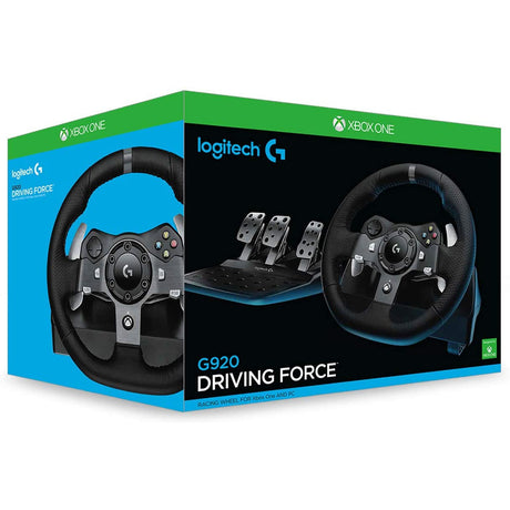 Logitech G920 Driving Force Racing Wheel for Xbox - Black