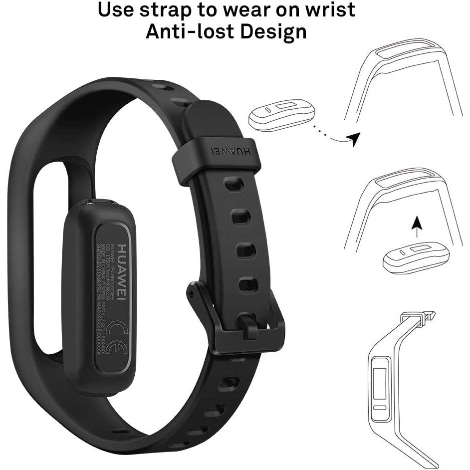 Huawei band 3e fitness tracker black sale