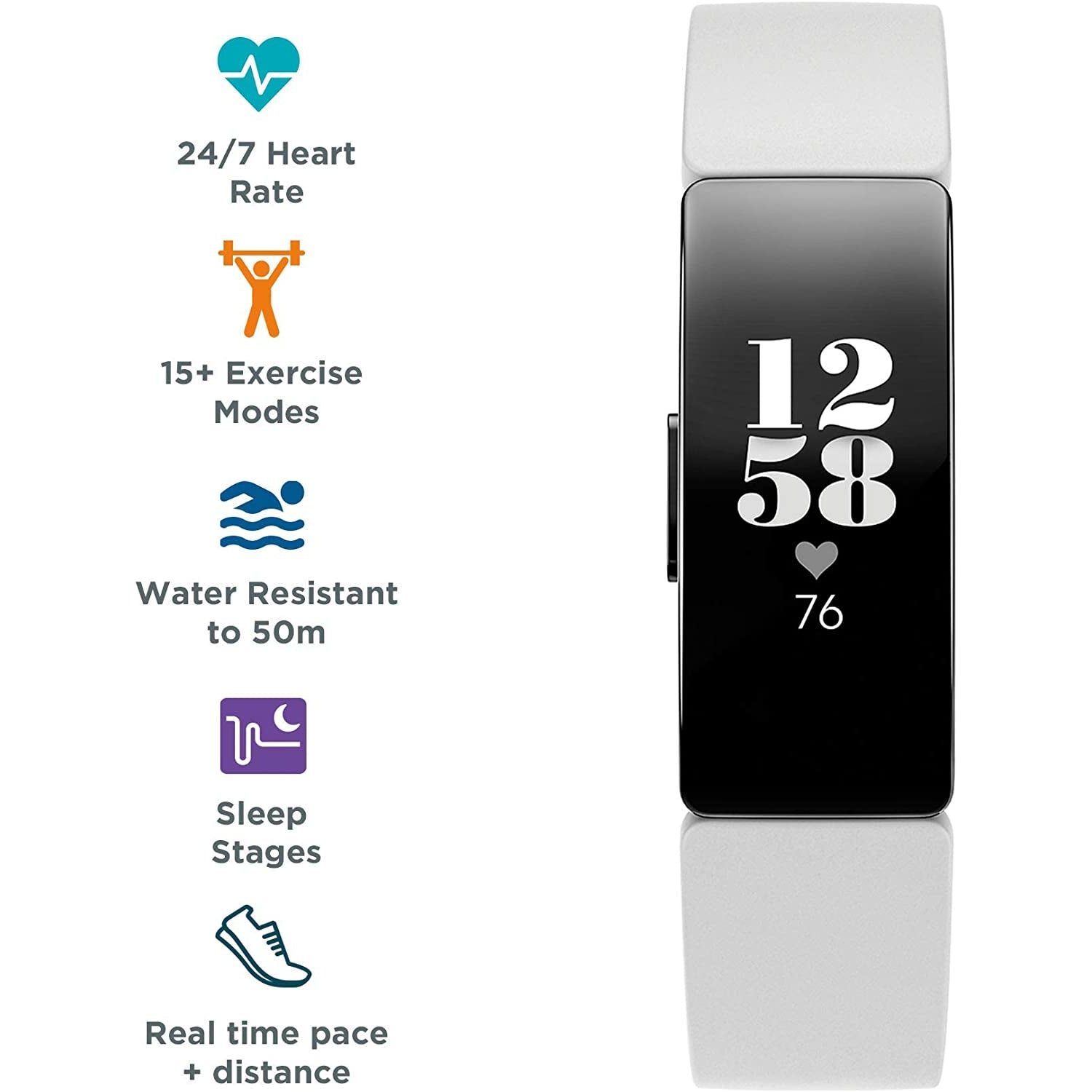 Fitbit hr inspire discount white