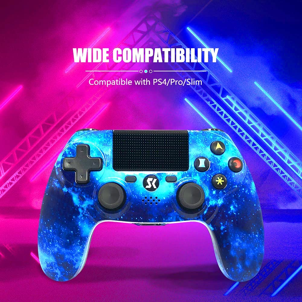 Wireless Controller for PS4 Controllers Dual Vibration Bluetooth Gamepads Controller with Touch Pad High-Precision