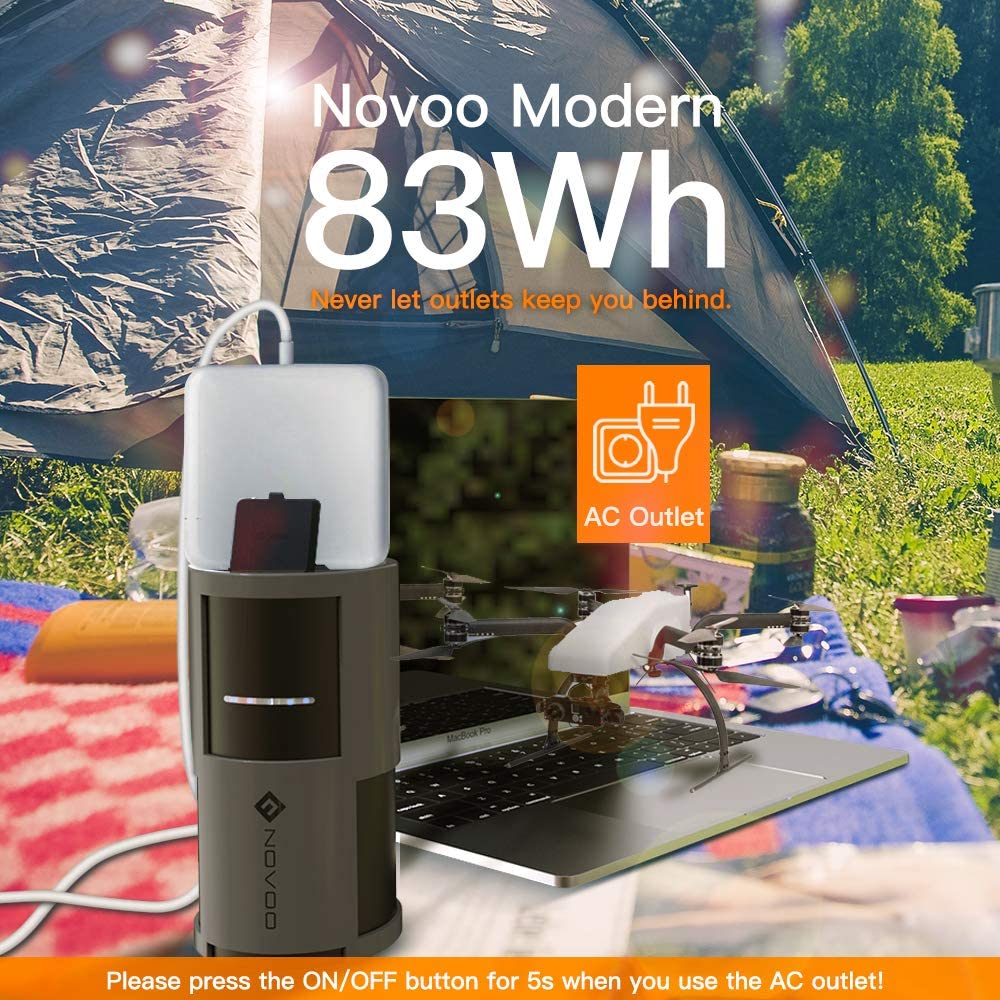 NOVOO 22500mAh 83 Wh Powerbank Test: Charges all devices on the go