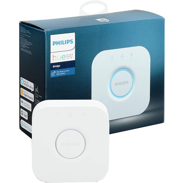 Philips Hue Bridge 2.0 (Works with Alexa), White. Smart Home Lighting System - Refurbished Pristine