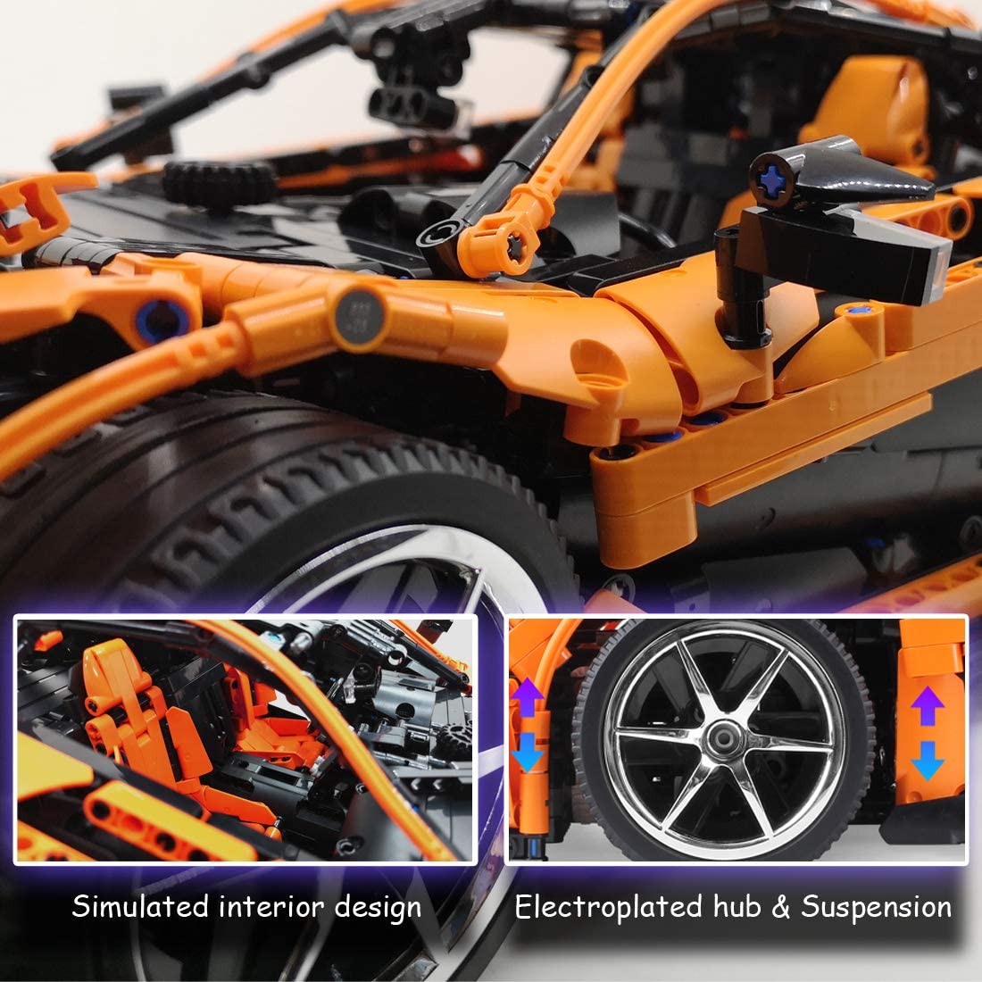 Nifeliz Sports Car P1 MOC Technic Building Blocks and Engineering Toy