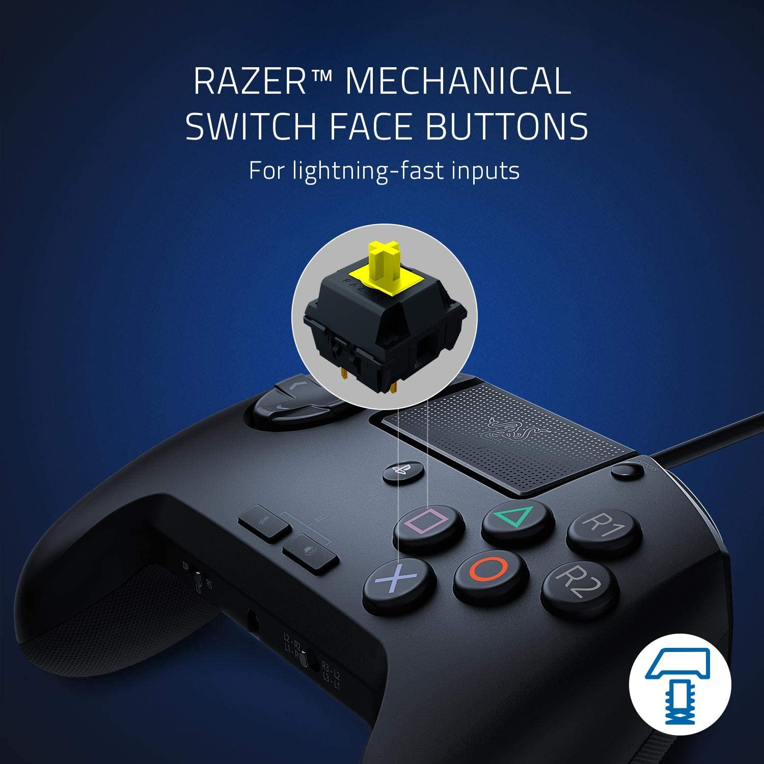 RAZER Raion: Fightpad for PS4 and PS5, Arcade Fightpad - Black