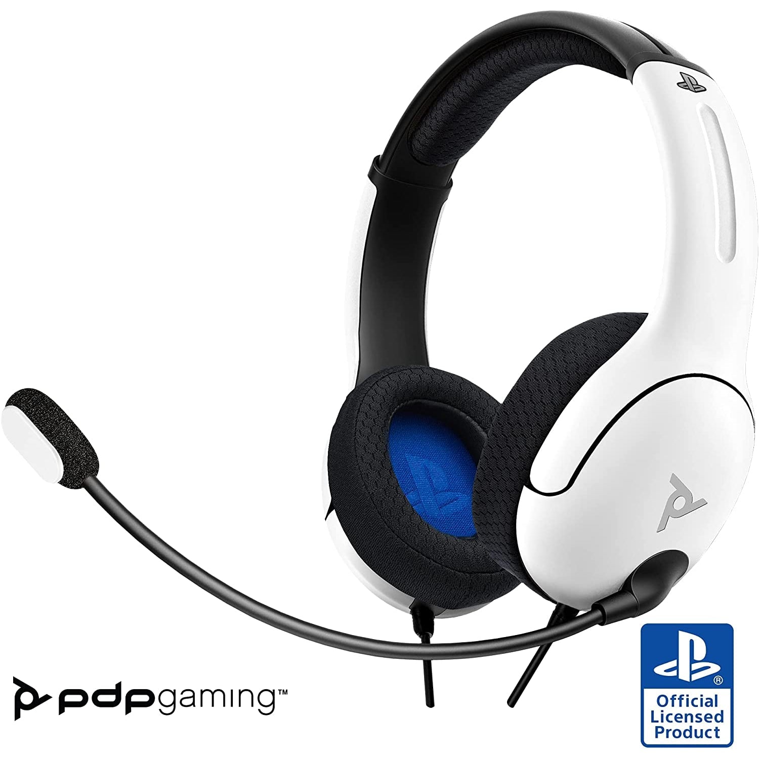 PDP LVL40 Wired Headset for PlayStation White Black Excellent