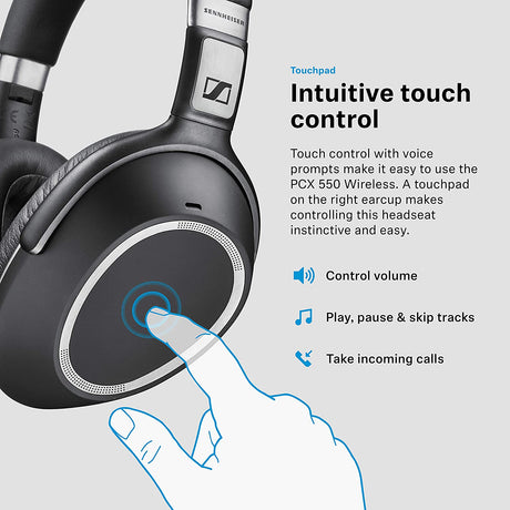 Sennheiser PXC 550 Wireless Headphones, Adaptive Noise Cancelling