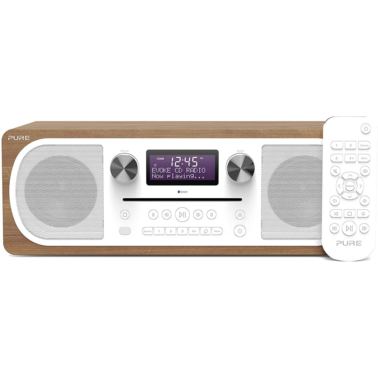 Pure Evoke CD-6 All-in-One Music System with DAB/DAB+/FM - Walnut