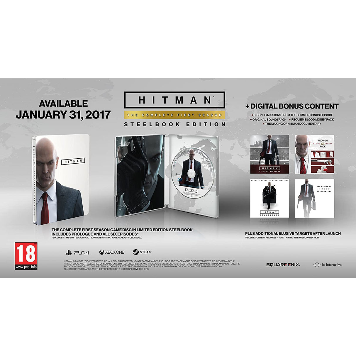 Hitman: The Complete First Season Steelbook Edition (Xbox One)