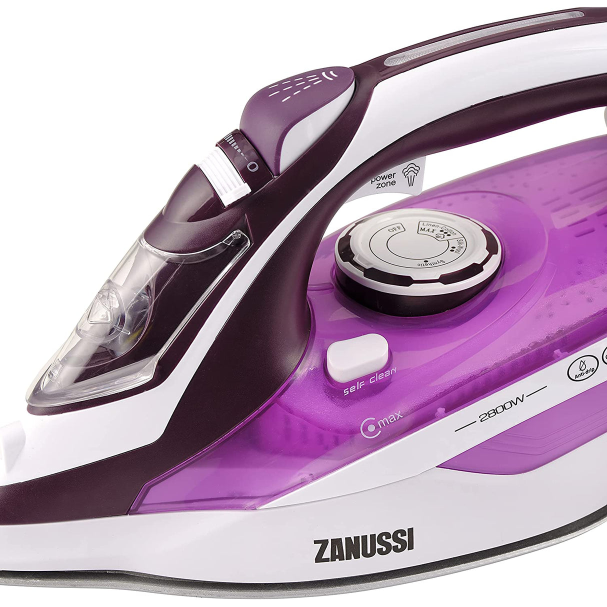 Zanussi ZSI-9270-PK Steam Iron - White/Purple - New