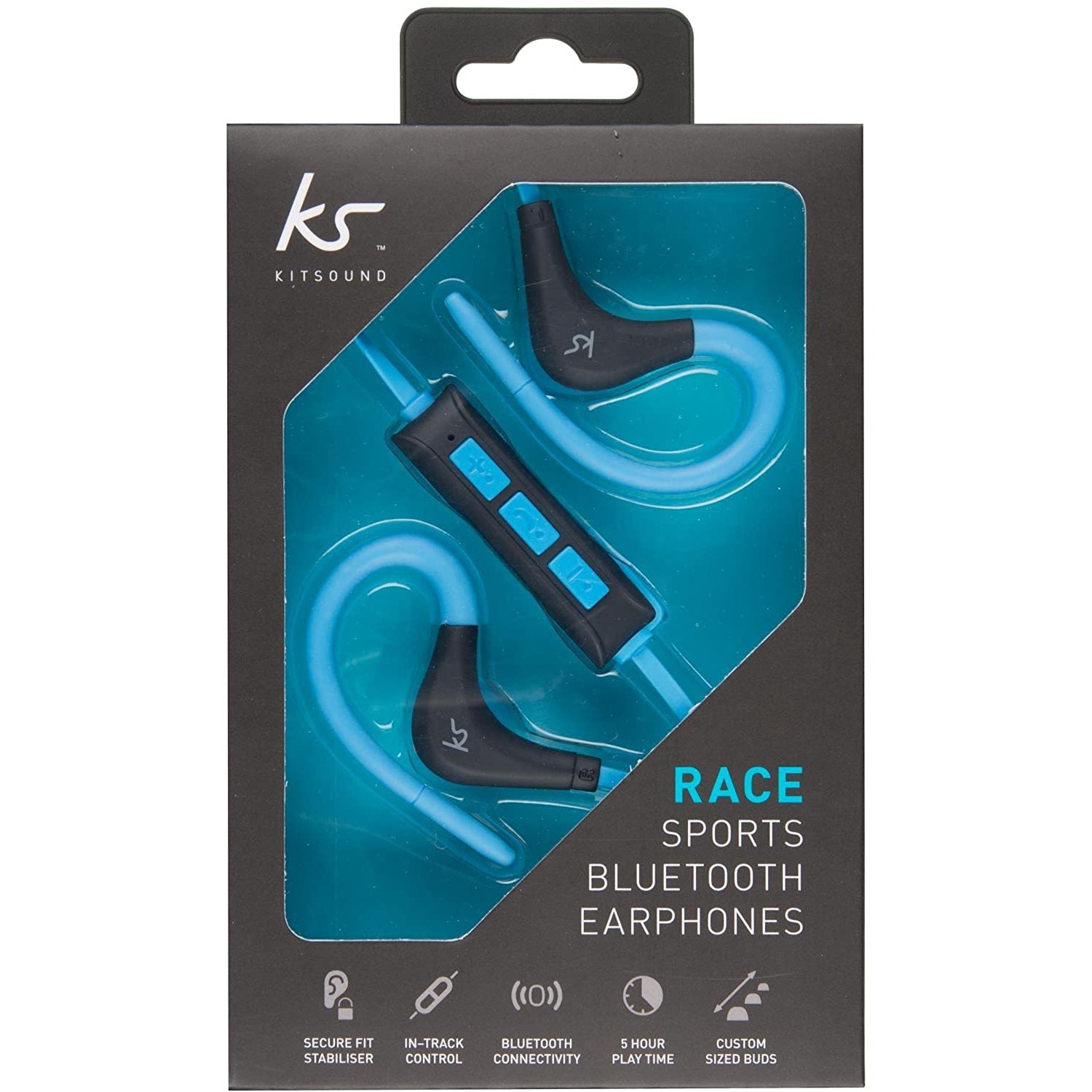 Kitsound race wireless discount in ear earphones black