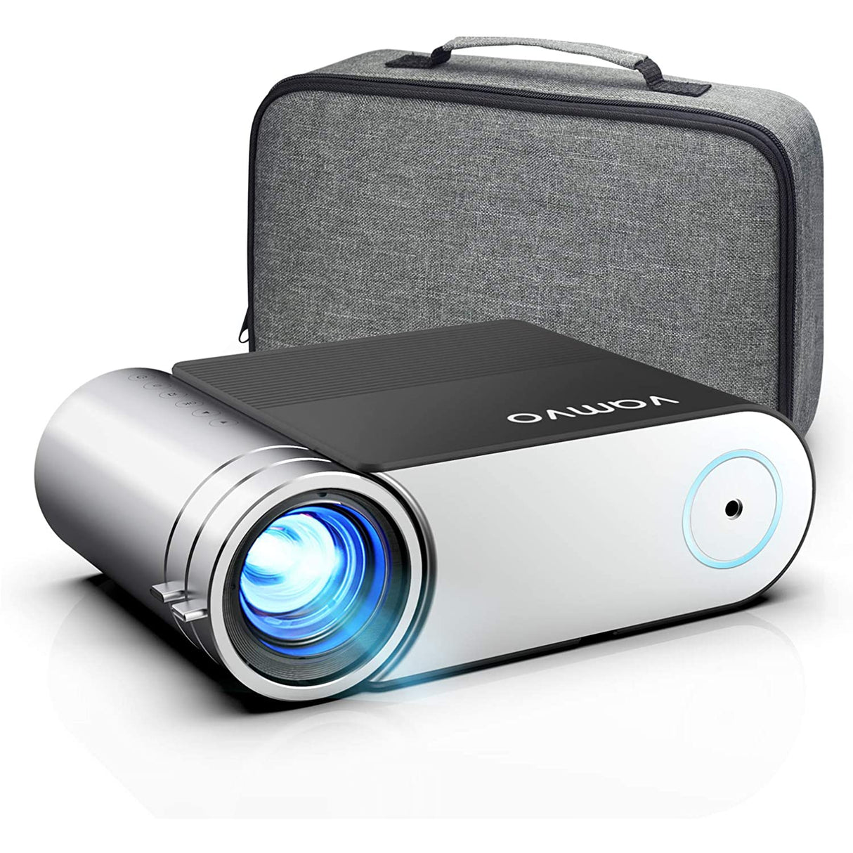 Vamvo L4200 Projector, Mini Portable Projector 1080p Full HD 5500 Lux with Dolby 200” Display, Video Phone Projector Compatible