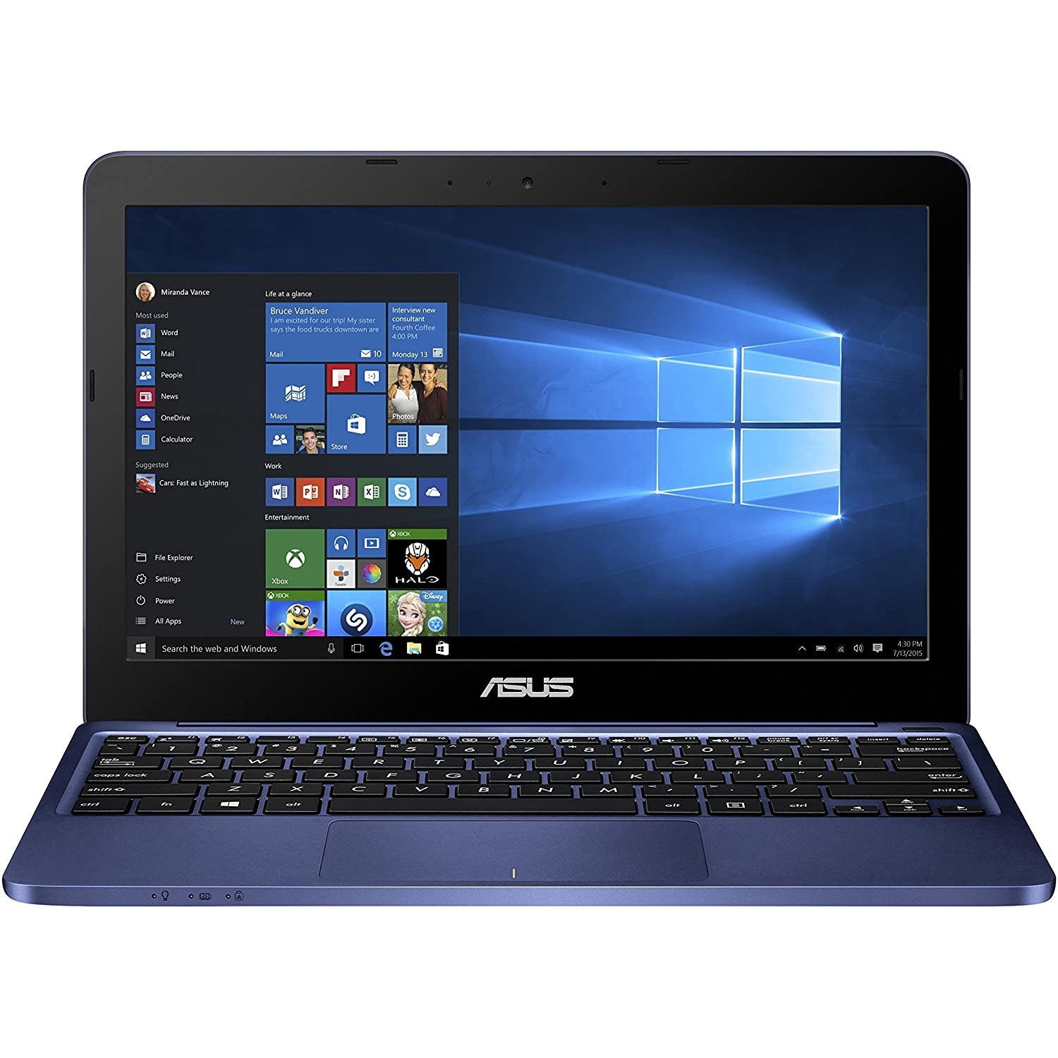 中古美品 ASUS VivoBook E200H 11.6型モバイルノートパソコン 最新Windows10 eMMC32GB メモリ4GB