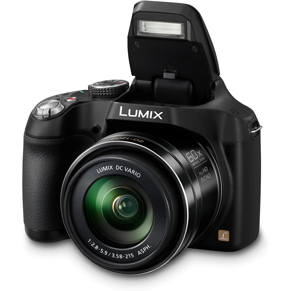 Panasonic DMC-FZ72 Camera Black 16.1MP 60xZoom 3.0LCD FHD 20mm Lumix DC Vario