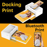 Kodak PD460 Dock Plus, 4x6" Instant Wireless Photo Printer, Compatible With All Bluetooth And Smartphone Devices, White